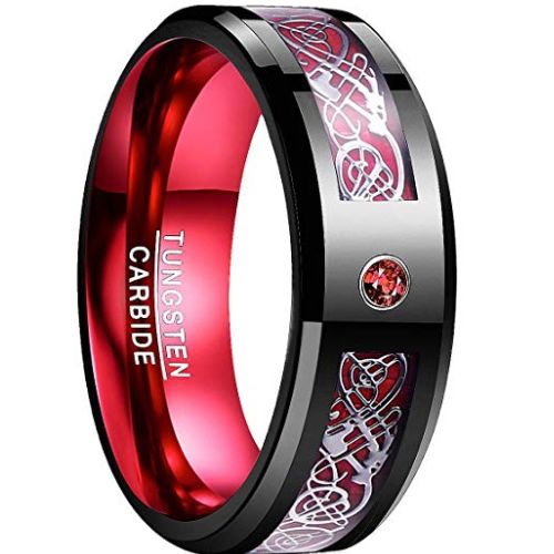 Devora Combo of 2PCS DRAGON Celtic Inlay Polish Finish Red Blue Ring Set  Girls/Boys Stainless Steel Titanium Plated Ring Set Price in India - Buy  Devora Combo of 2PCS DRAGON Celtic Inlay