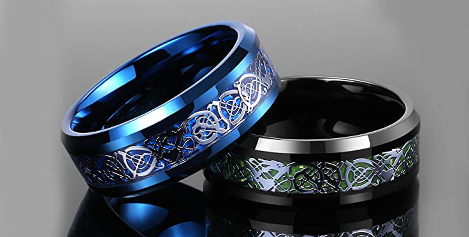 Tungsten Carbide & High Tech Ceramic Wedding & Couple Rings by